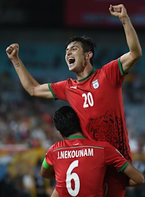 Iran's Sardar Azmoun has an early contender for goal of the tournament.