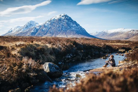 The scenery becomes postcard beautiful as we head towards Glencoe.