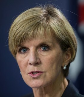 Foreign Affairs Minister Julie Bishop