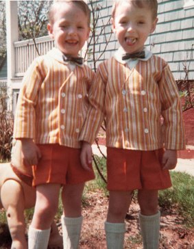 Twin future astronauts Mark (left) and Scott Kelly, in 1967.
