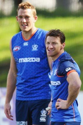Out: Drew Petrie and Brent Harvey.