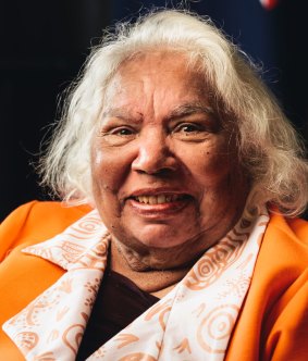 Indigenous elder Joyce Clague at the launch of <i>A Change Is Gonna Come</i>  at the National Museum of Australia.