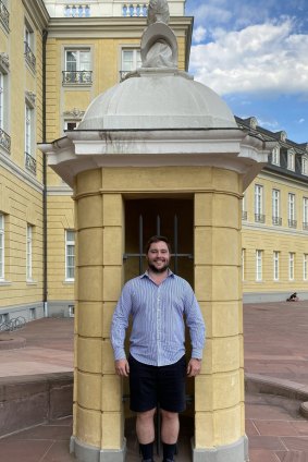 Mitchell Dwyer in Karlsruhe, Germany. "It feels almost like COVID never happened."