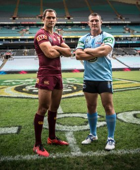 Lovefest: Rival origin skippers Cameron Smith and Paul Gallen have been showing each other great respect.