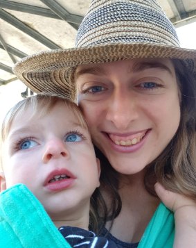 Jessica McIntosh with her 14-month-old son.