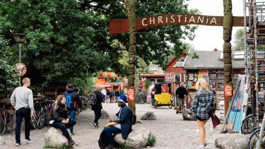 The bold social experiment that is Christiania in Copenhagen. 