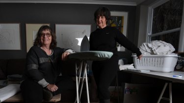 "When you're a woman in your early 60s, your choices are greatly diminished in terms of the job market": Lynne Segal with fellow Airbnb landlord Mary Porter.