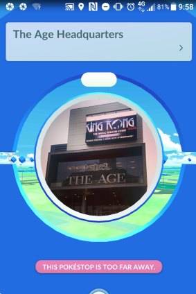 Stop by The Age HQ for some pokeballs, or maybe an egg.
