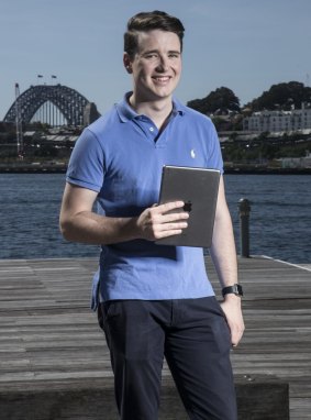 Angus McCrabb, a 20-year-old economic student at Sydney Uni, bought his own subscription to the <i>Herald</i> when he was 13. 