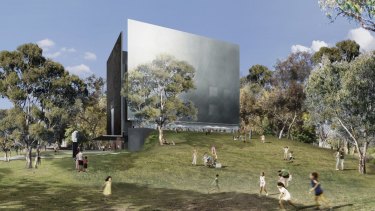 Denton Corker Marshall's proposal for SAM. SAM will house philanthropist Carrillo Gantner's Indigenous art as well as a nationally significant ceramics collection.