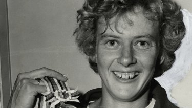 Australian gold-medalist, Betty Cuthbert at the Summer Olympics held in Tokyo, Japan, 1964. 