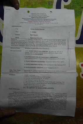 The police report for the shooting incident of Rogie Sebastian. 