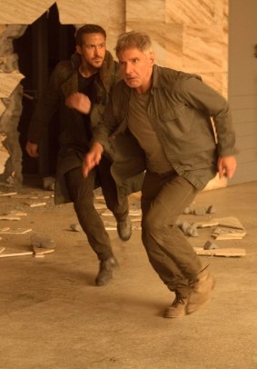 Ryan Gosling and Harrison Ford star in Blade Runner 2049.