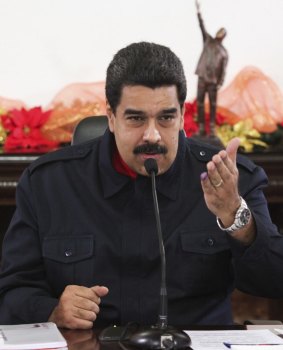 Alleged target: Venezuelan President Nicolas Maduro.