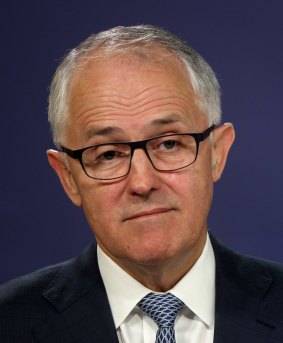 Not amused: Communications Minister Malcolm Turnbull