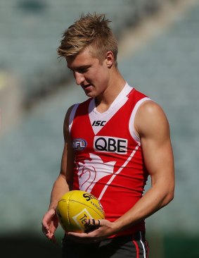 Shane Biggs had limited chances at the Swans.