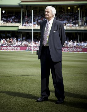Icon: Richie Benaud is on his way back to the commentary box.