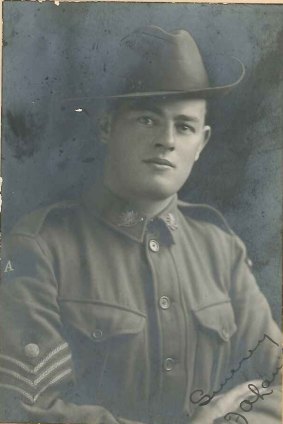 David Laird's grandfather Fred Laird, who served in WWI with the 7th battalion at Gallipoli and on the Western Front.
