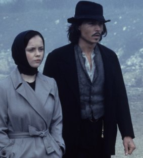 Christina Ricci and Johnny Depp in The Man Who Cried.
