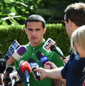 Tim Cahill has the chance to make history when the Socceroos play South Korea in the Asian Cup final in Sydney.