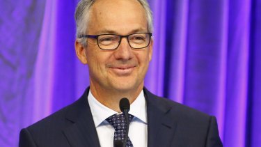 Macquarie Group chief executive Nicholas Moore at the company AGM on July 28.