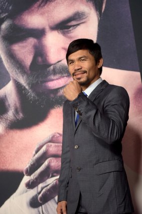  Manny Pacquiao is carrying a nation's hopes on his shoulders.