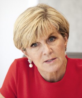 Foreign Minister Julie Bishop.