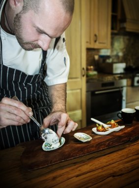 Head chef Jason Brown doing his thing.