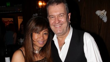 Jimmy Barnes with his wife Jane in January 2013. 