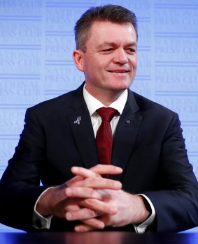 AFP commissioner Andrew Colvin at the National Press Club on Wednesday.