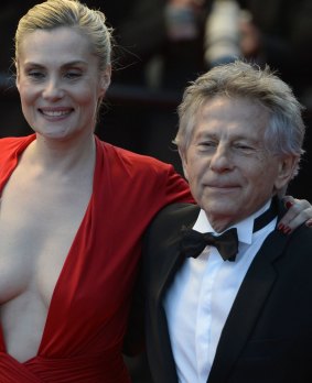 Roman Polanski and his wife, actress Emmanuelle Seigner.