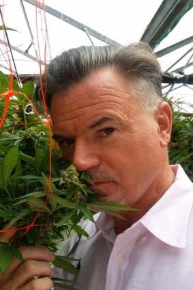 Phytotech founder Ross Smith in Israel with medical marijuana.