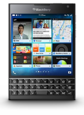Square: The new BlackBerry Passport smartphone launched on September 24.