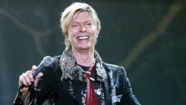 David Bowie at the Sydney Entertainment Centre in 2003.
