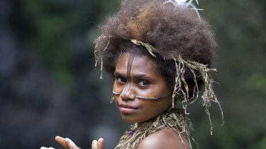 Marie Wawa in <i>Tanna</i>. The movie, shot in Vanauatu with an amateur cast, is one step from an Oscar nomination.