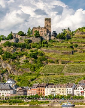 Gutenfels Castle and vineyards near Kaub enthralled 19th-century Romantics who revitalised the area with poems, paintings and prose.