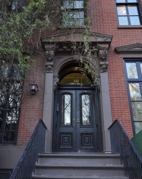 America's home: The exterior of 10 St Luke's Place in New York's West Village, which was the Huxtable household in "The Cosby Show".  