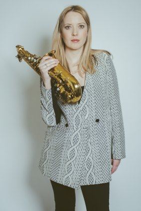 Hot contender: Saxophonist Angela Davis, whose Lady Luck album is in contention for three awards.