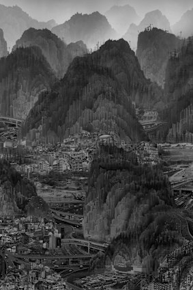 Yang Yongliang's <i>Landscape</i>.