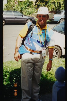 Copy photograph of Mark Grant at the Sydney 2000 Olympics.