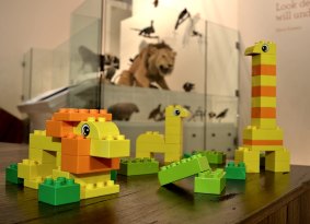 Children can build their own animal using Lego in Melbourne Museum's  Fabulous Fauna  school holiday program.