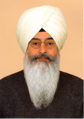 Baba Gurinder Singh, leader of the group Radha Soami Satsang Beas as pictured on the group's website.