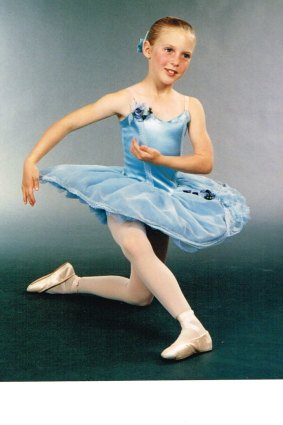 Aspiring Canberra ballerina Lana Jones, aged 7. Eight years later Lana would move to Melbourne to attend The Australian Ballet School.