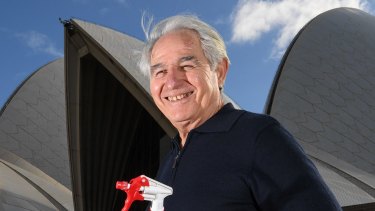 Steve Tsoukalas, who has been working at the Opera House for 49 years, is responsible for the green cleaning revolution at the site.