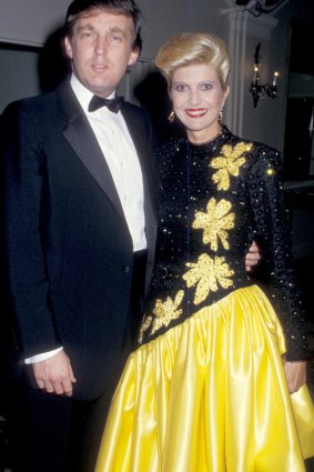 Ivana Trump (with ex-husband Donald): never met a colour she didn't love.