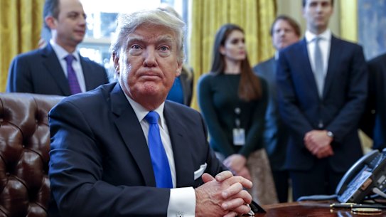 US President Donald Trump has not yet signed the draft order.