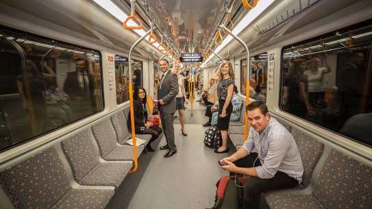 Driverless, single-deck trains will run along the new line to Parramatta.