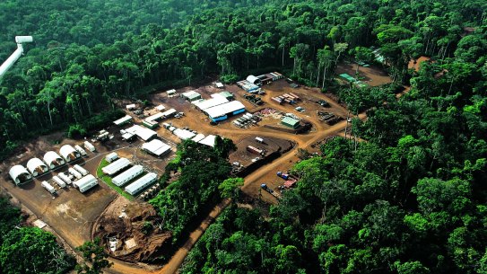 The Mbalam Camp iron ore project in the Congo. Sundance is seeking to restructure its finances to keep its African project alive.