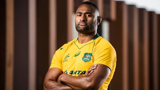 The Qantas Wallabies train at Brumbies HQ in Canberra ahead of The Rugby Championship Test match against Argentina at GIO Stadium. Tevita Kuridrani. Photo: Stuart Walmsley/RUGBY.com.au Wallabies and ACT Brumbies centre Tevita Kuridrani. Must credit Stuart Walmsley/ARU media. One time use only.