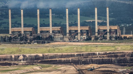 Hazelwood coal mine and power station. 